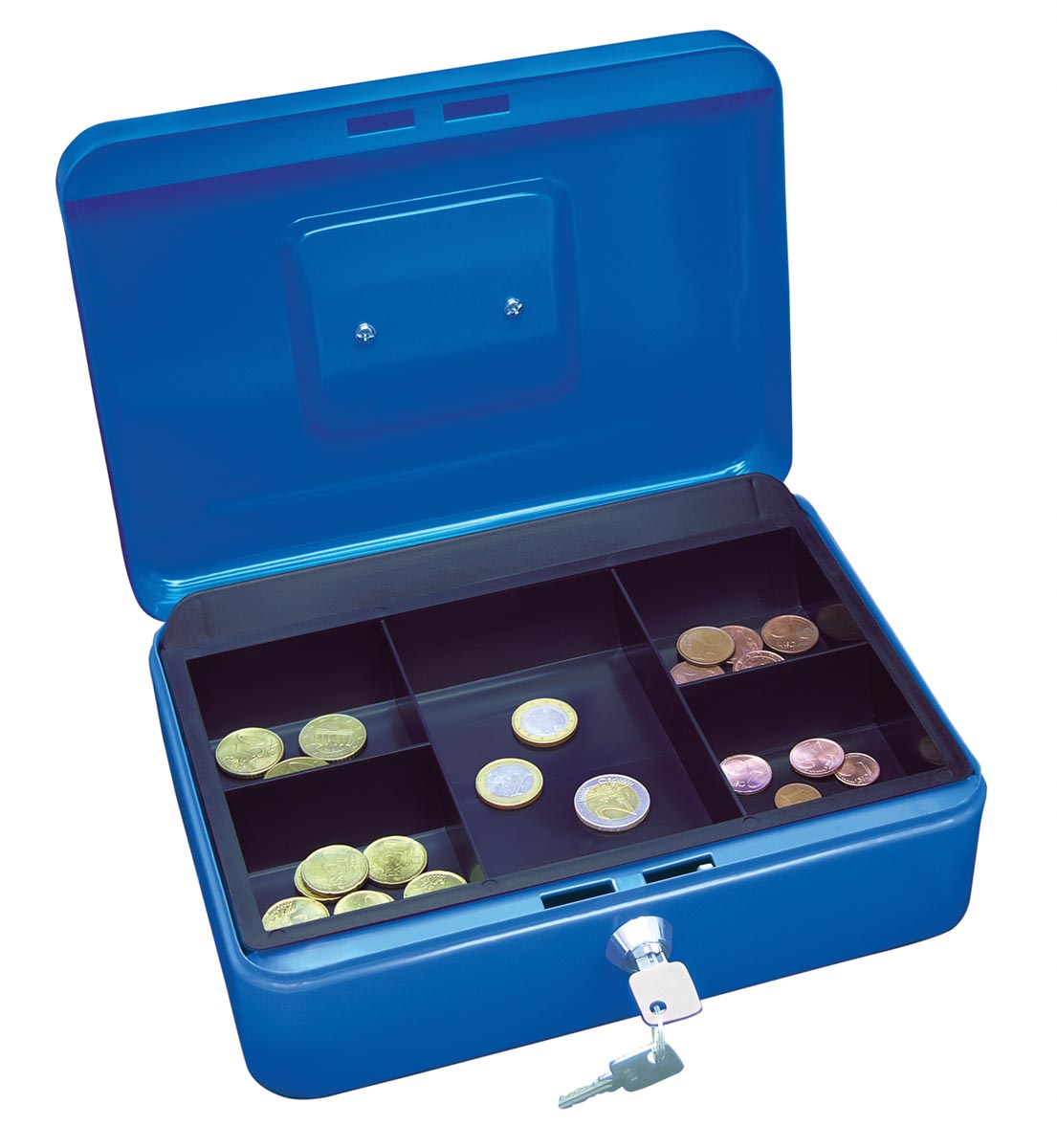 Wedo geldkoffer, ft 25 x 18 x 9 cm, blauw