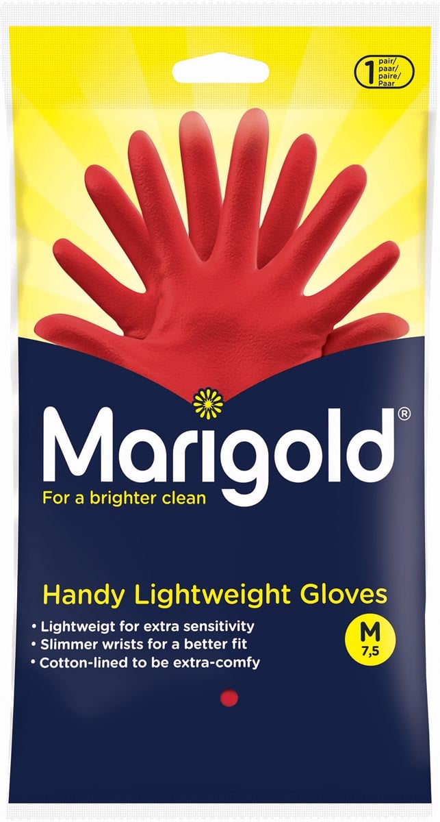 Vileda handschoenen Marigold Handy, medium, rood
