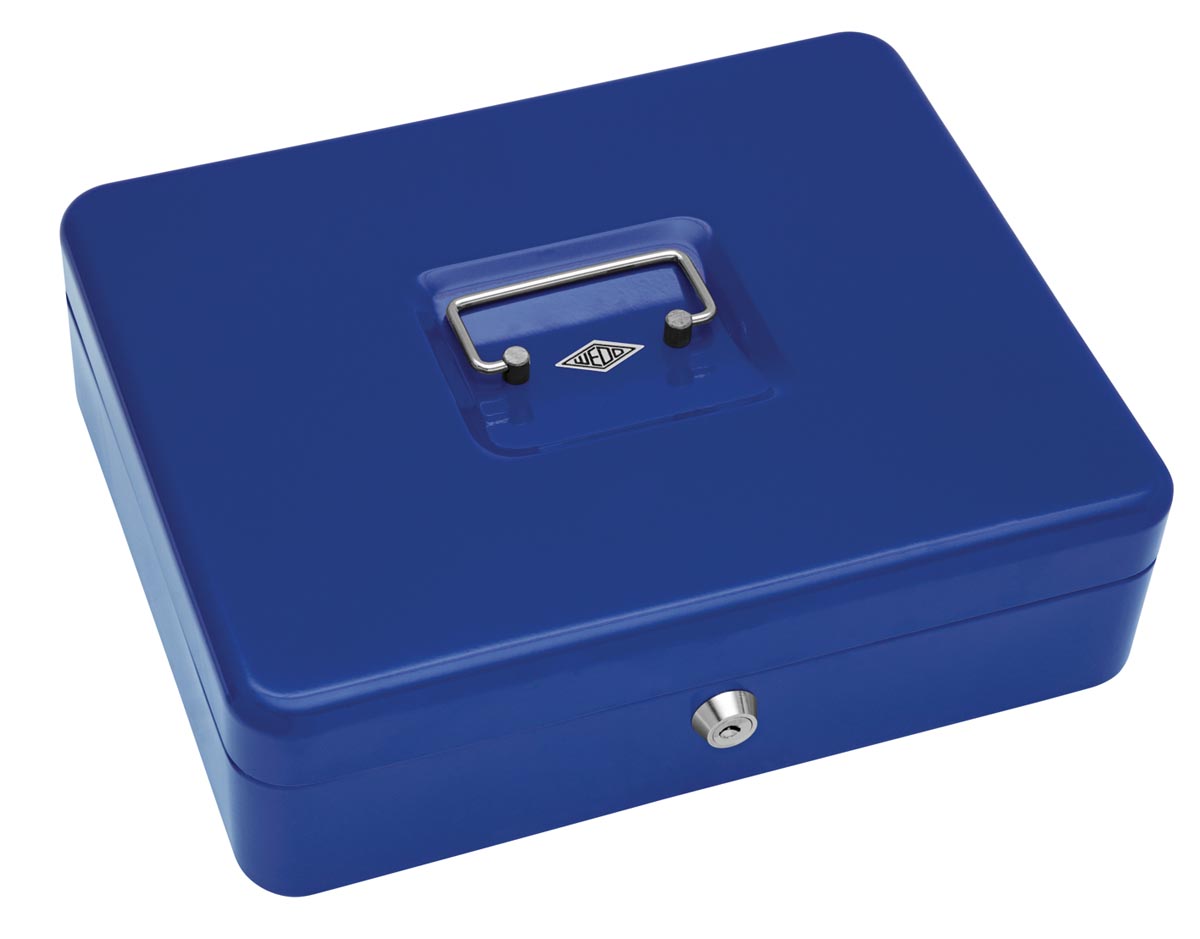 Wedo geldkoffer, ft 30 x 24 x 9 cm, blauw