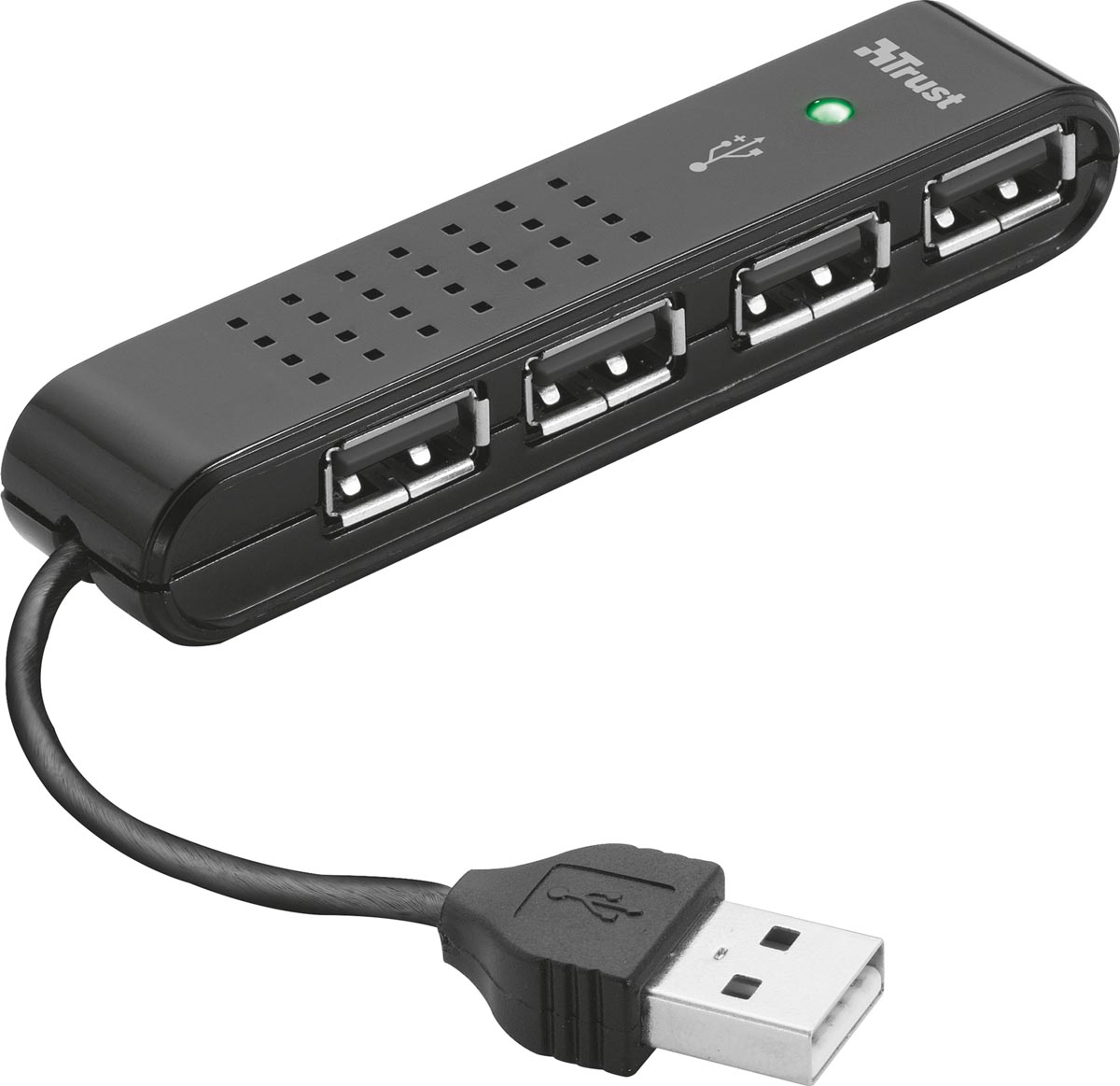 Trust Vecco Mini USB 2.0 Hub 4-poorten Trust Vecco Mini USB 2.0 Hub 4-poorten
