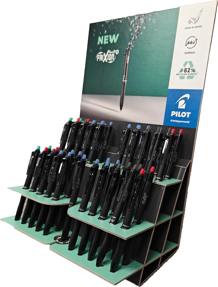 Pilot FriXion Ball Plus roller, medium, display van 40 stuks met 1 tester