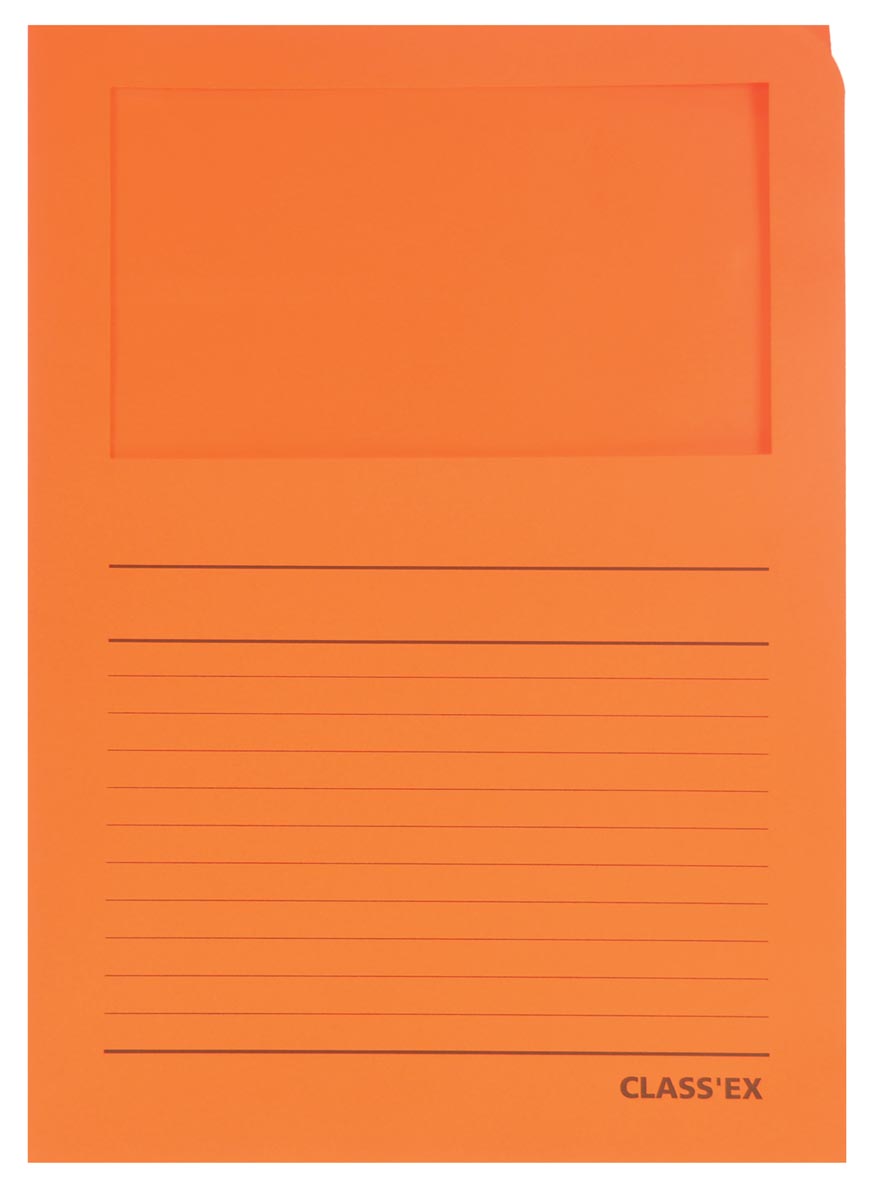 Classex L Map Met Venster Intens Oranje huismerk kopen in de aanbieding Classex L Map Met Venster Intens Oranje huismerk kopen in de aanbieding