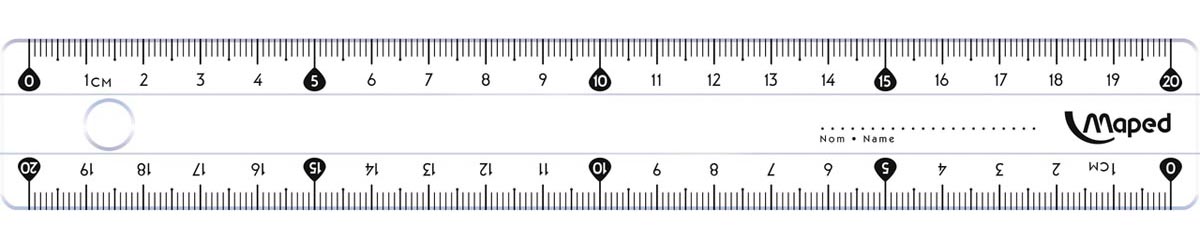 Maped lat Essentials 146 20 cm - dubbele graduatie