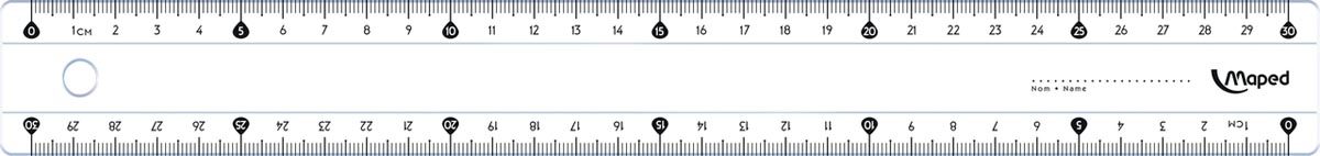 Maped lat Essentials 146 30 cm eco - dubbele graduatie afbeelding