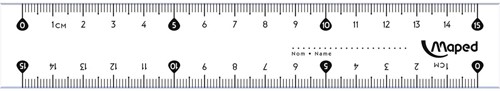 Maped latte Essentials 146, 15 cm, double graduation