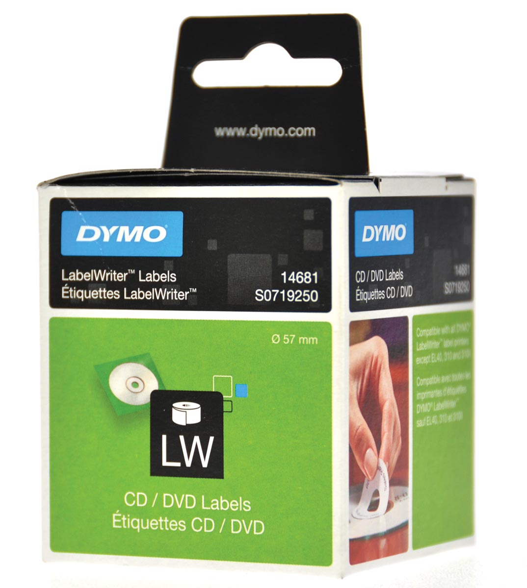 Dymo Cd Dvd Etiketten Labelwriter Diameter 57 Mm 160 huismerk kopen in de aanbieding