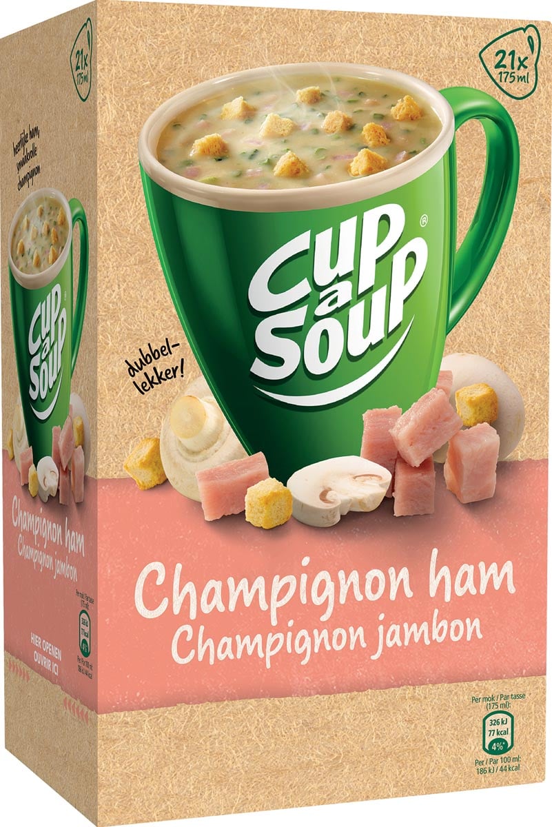 Cup-a-Soup champignon ham, pak van 21 zakjes afbeelding