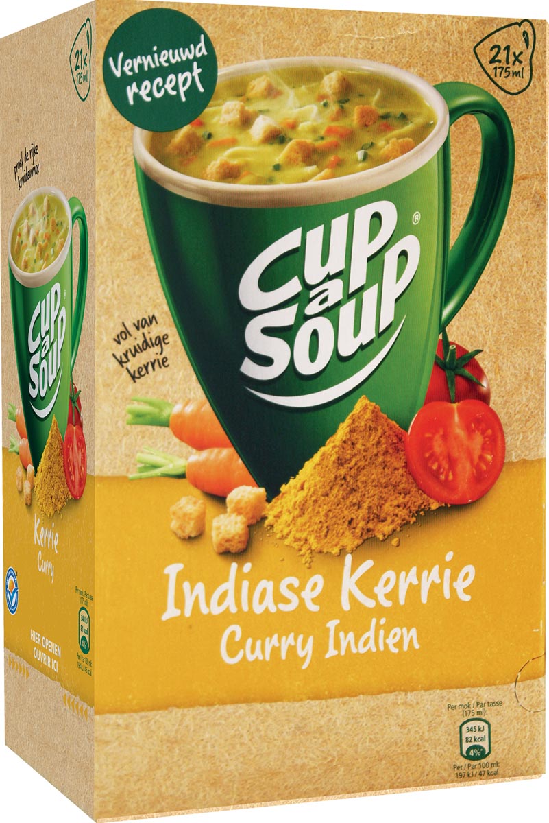 Cup-a-Soup Indiase kerrie, pak van 21 zakjes afbeelding