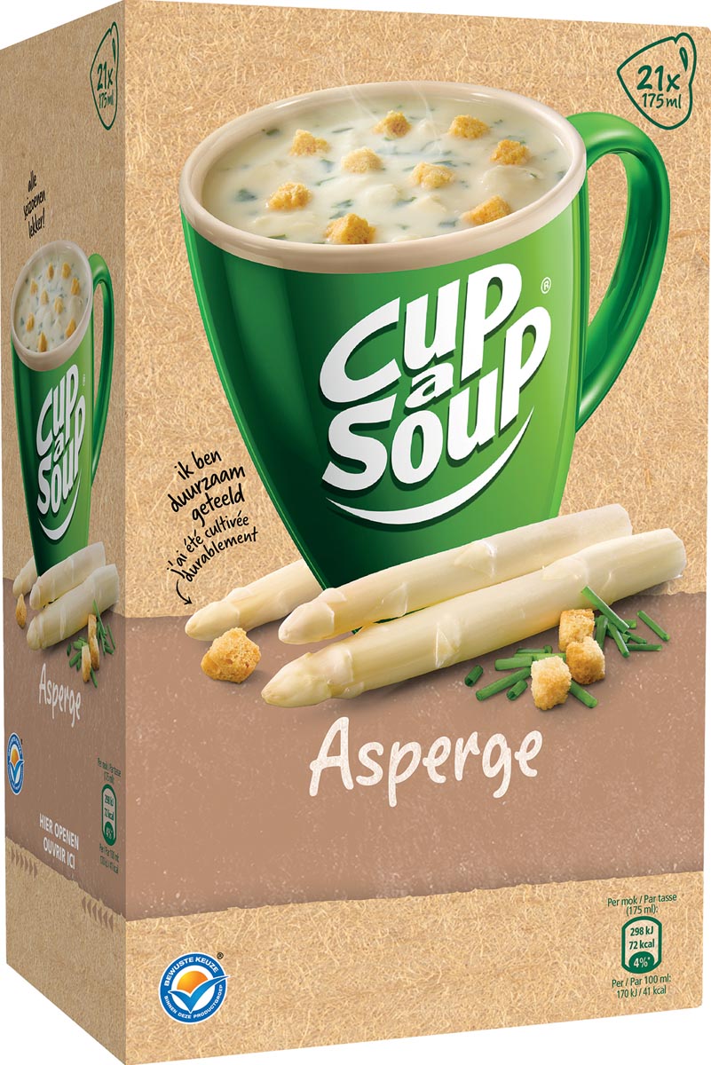 Cup-a-Soup asperge met kaas croutons, pak van 21 zakjes afbeelding