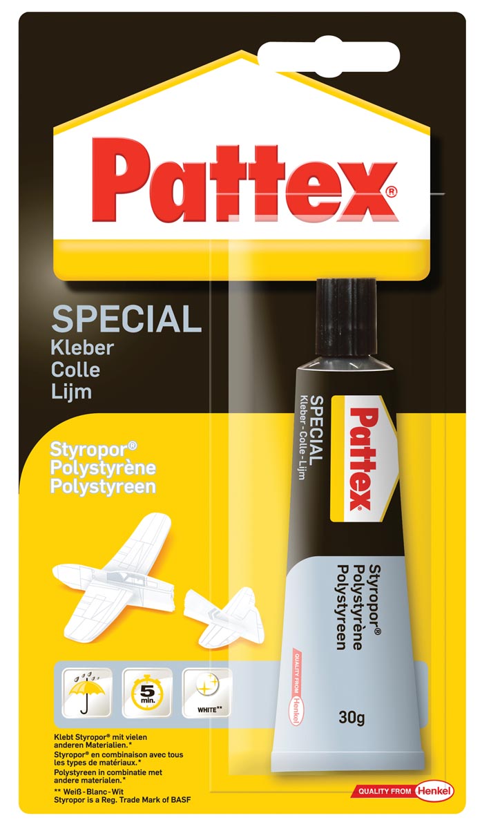 Pattex contactlijm Special Polystyreen, tube van 30 g
