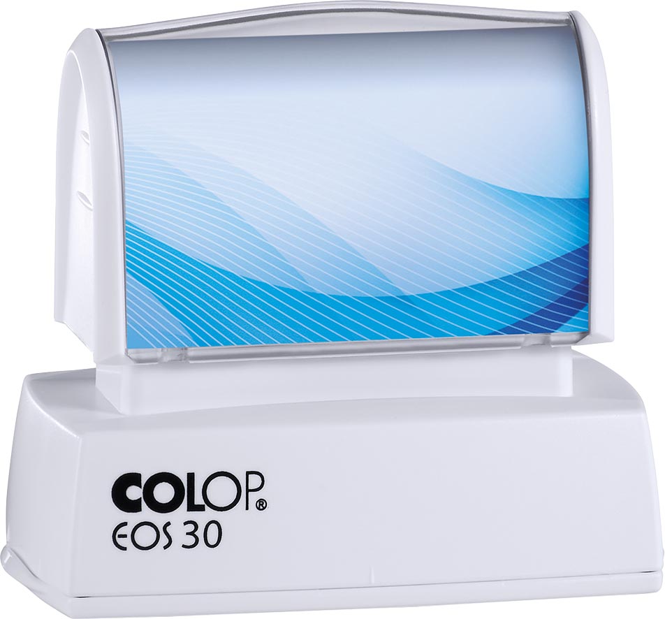 Colop EOS 30 Xpress stempel, inclusief blauwe cartridge