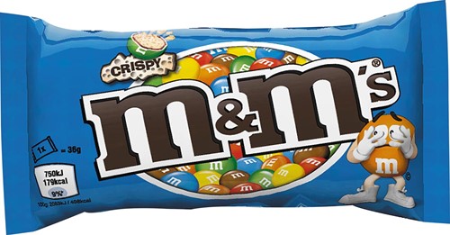 M&M's crispy, zakje van 36 g, pak van 24 stuks