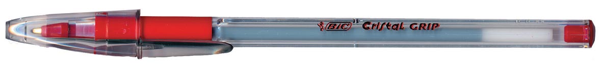Bic balpen Cristal Grip rood