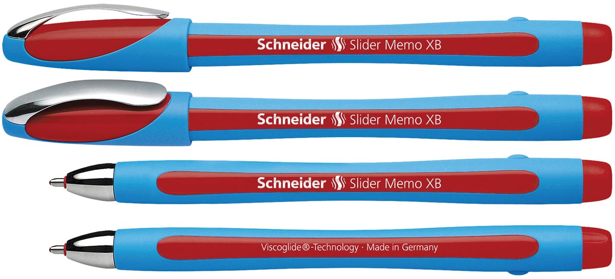 Schneider balpen Slider Memo, extra breed, rood afbeelding
