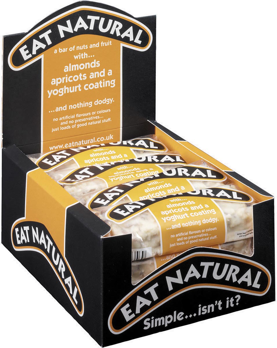 Eat Natural reep, amandelen - abrikoos - yoghurt, 50 g, pak van 12 stuks Eat Natural reep, amandelen - abrikoos - yoghurt, 50 g, pak van 12 stuks