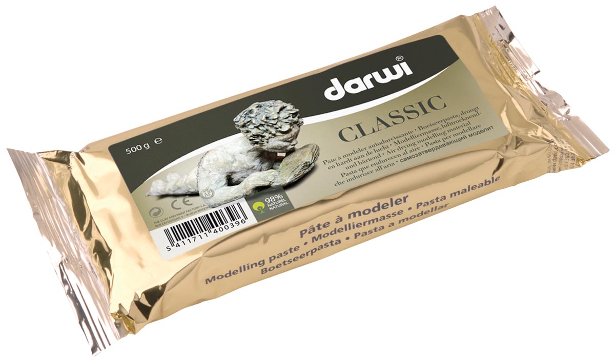 Darwi boetseerpasta Classic, pak van 500 g, wit afbeelding