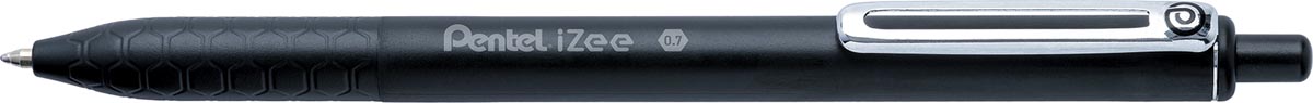 Pentel balpen iZee, intrekbaar, 0,7 mm, zwart