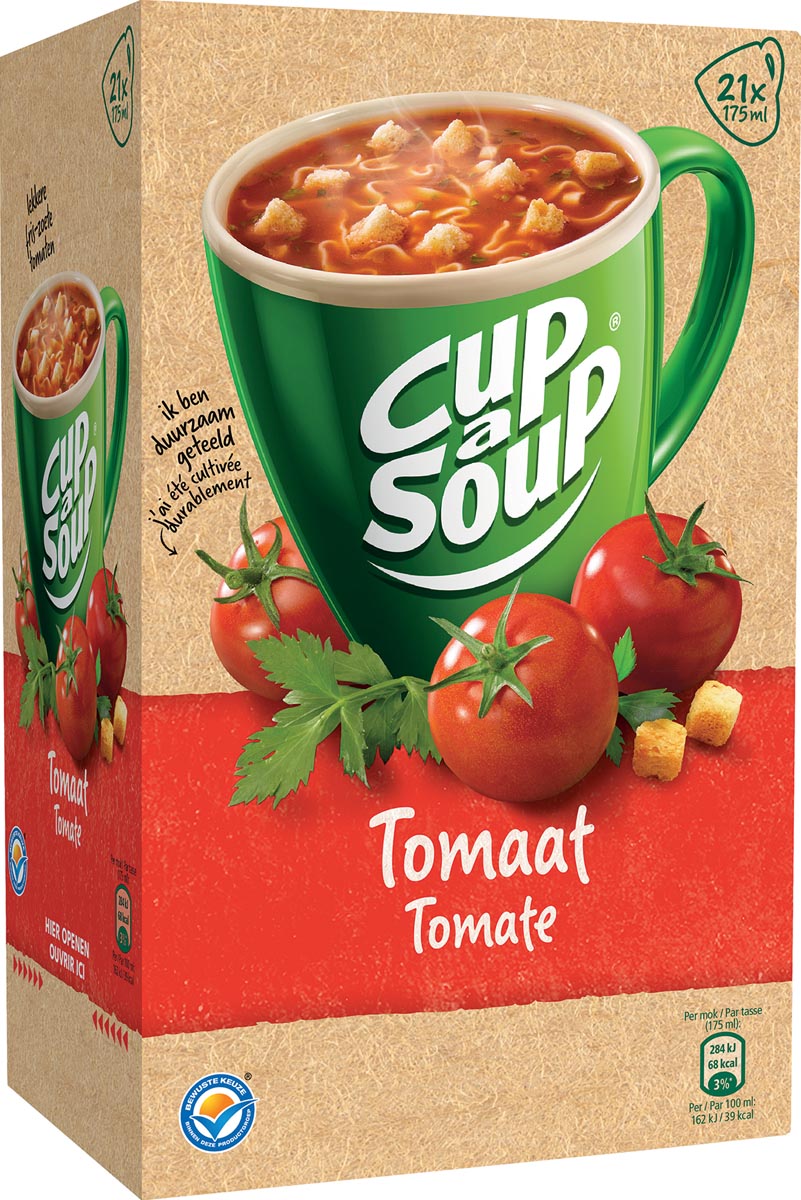 Cup-a-Soup tomaat met croutons, pak van 21 zakjes afbeelding