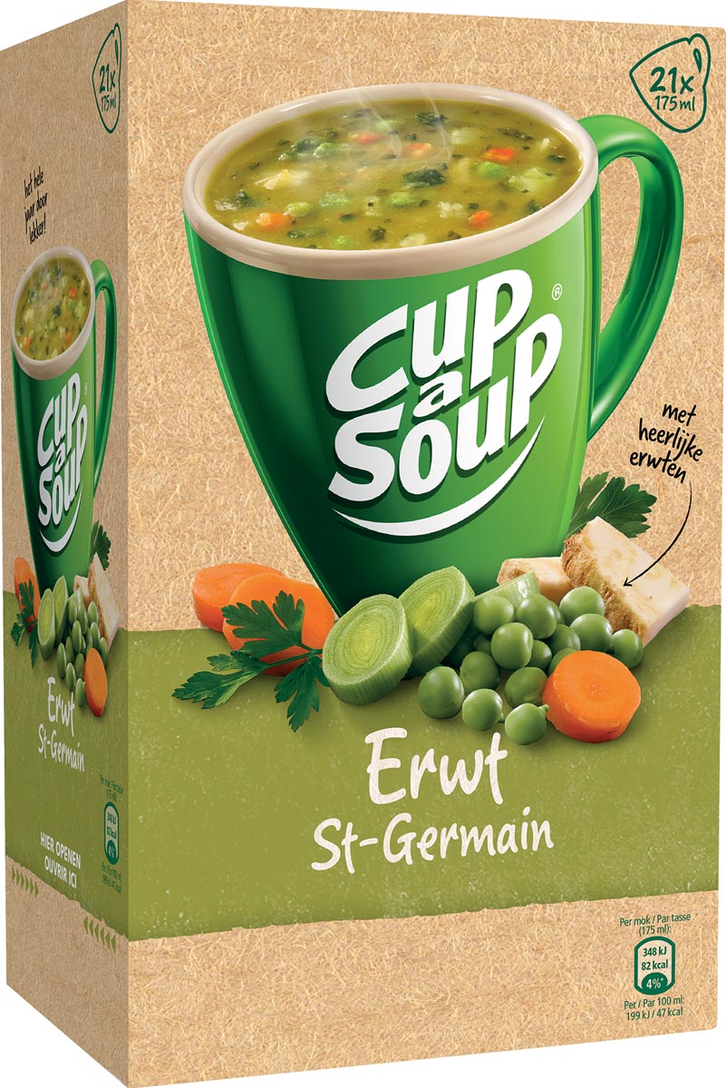 Cup-a-Soup erwten (St. Germain), pak van 21 zakjes afbeelding