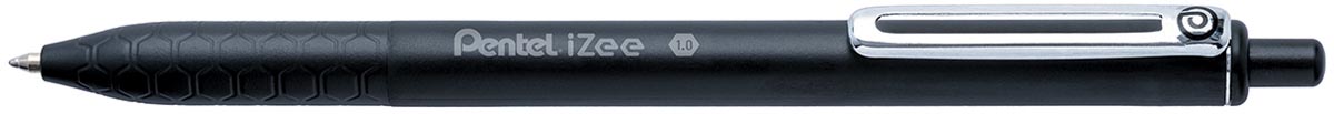 Pentel balpen iZee, intrekbaar, 1,0 mm, zwart
