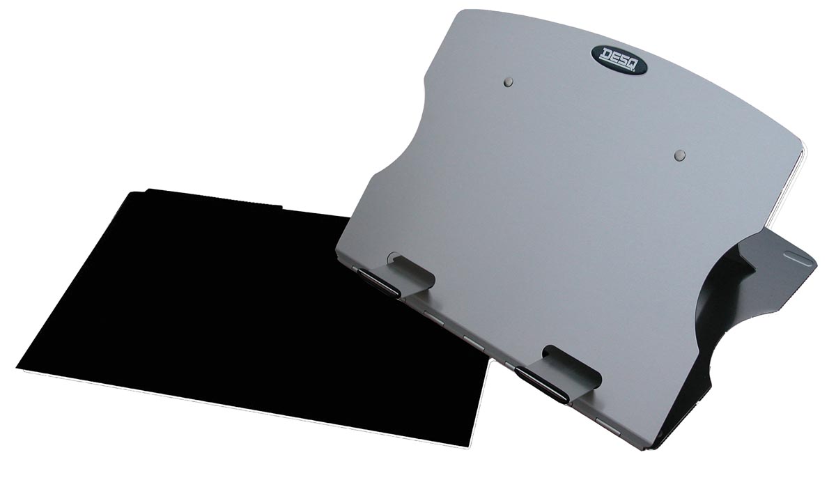 Desq laptopstandaard met beschermhoes voor laptops tot 17 inch