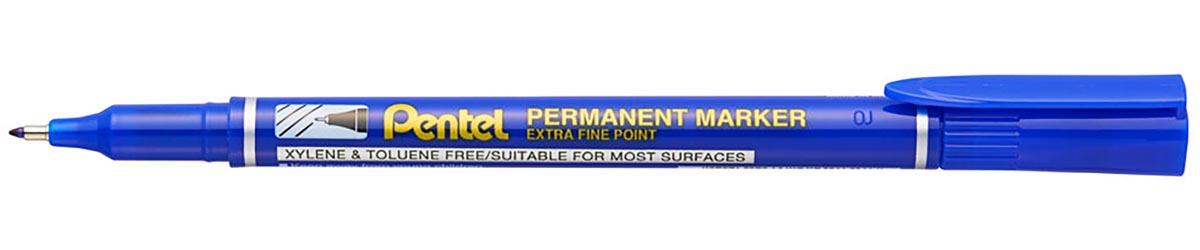 Pentel permanente marker NF450-C, blauw afbeelding