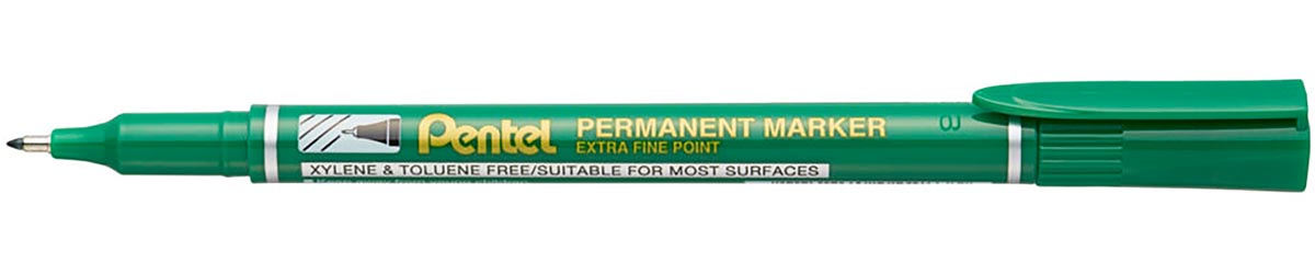 Pentel permanente marker NF450-D, groen afbeelding