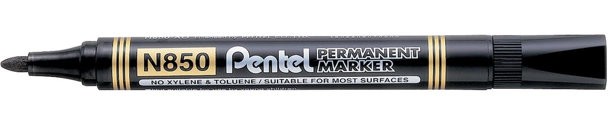 Pentel permanente marker N850-A, zwart