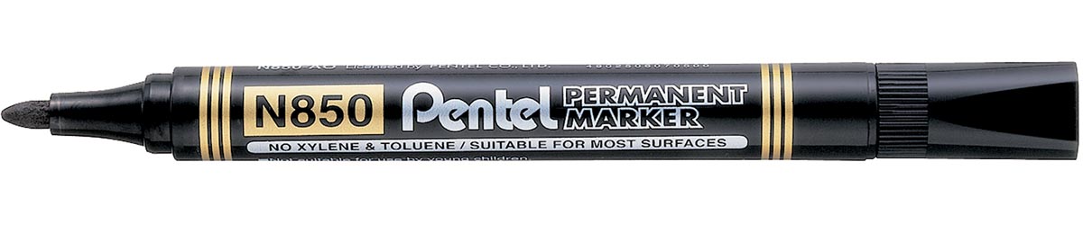 Pentel permanente marker N850-A, zwart afbeelding