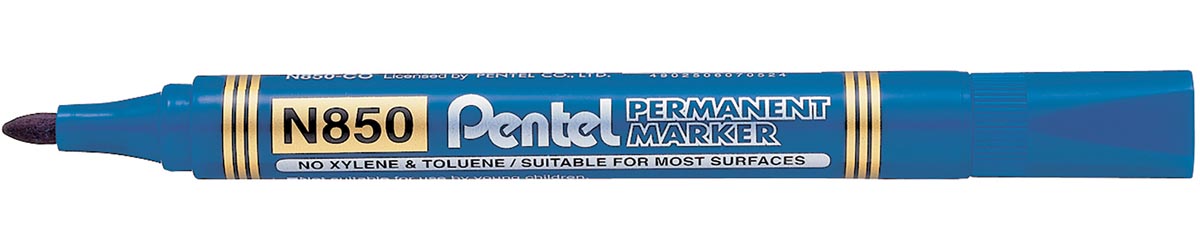 Pentel permanente marker N850-C, blauw afbeelding
