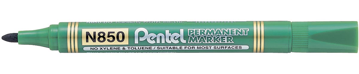 Pentel permanente marker N850-D, groen afbeelding
