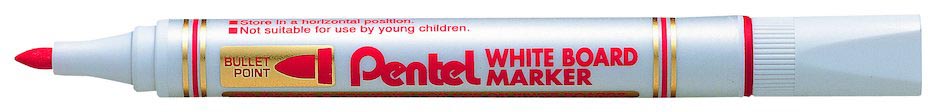 Pentel whiteboardmarker MW85, rood afbeelding