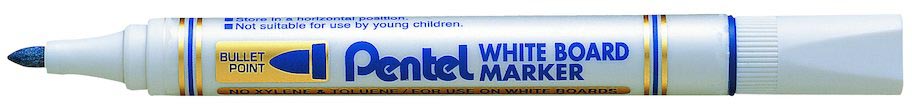 Pentel whiteboardmarker MW85, blauw afbeelding