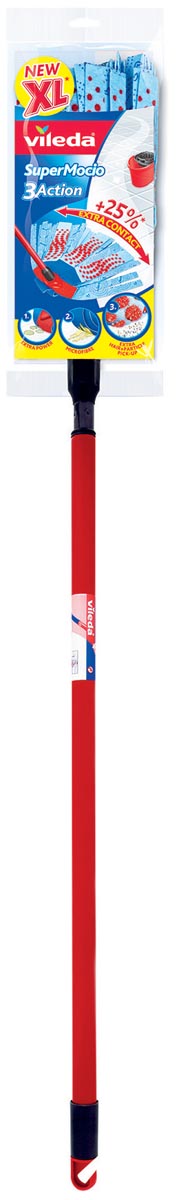 Vileda mop en steel Supermocio 3Action afbeelding