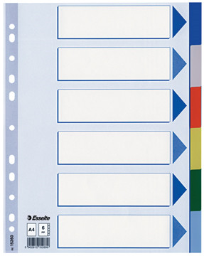 Esselte tabbladen 6 tabs afbeelding