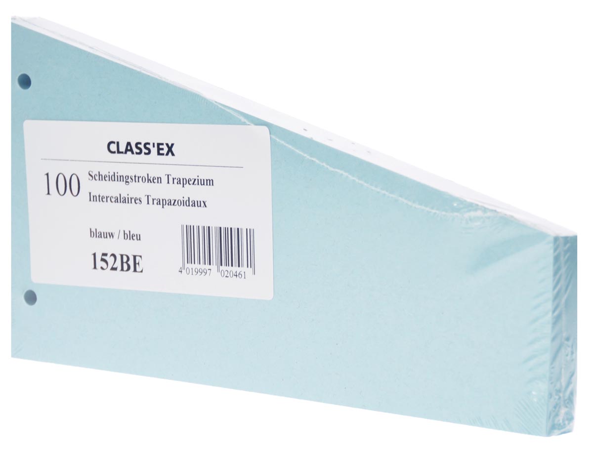 Classex Trapezium Verdeelstroken Blauw Pak Van 100 huismerk kopen in de aanbieding Classex Trapezium Verdeelstroken Blauw Pak Van 100 huismerk kopen in de aanbieding