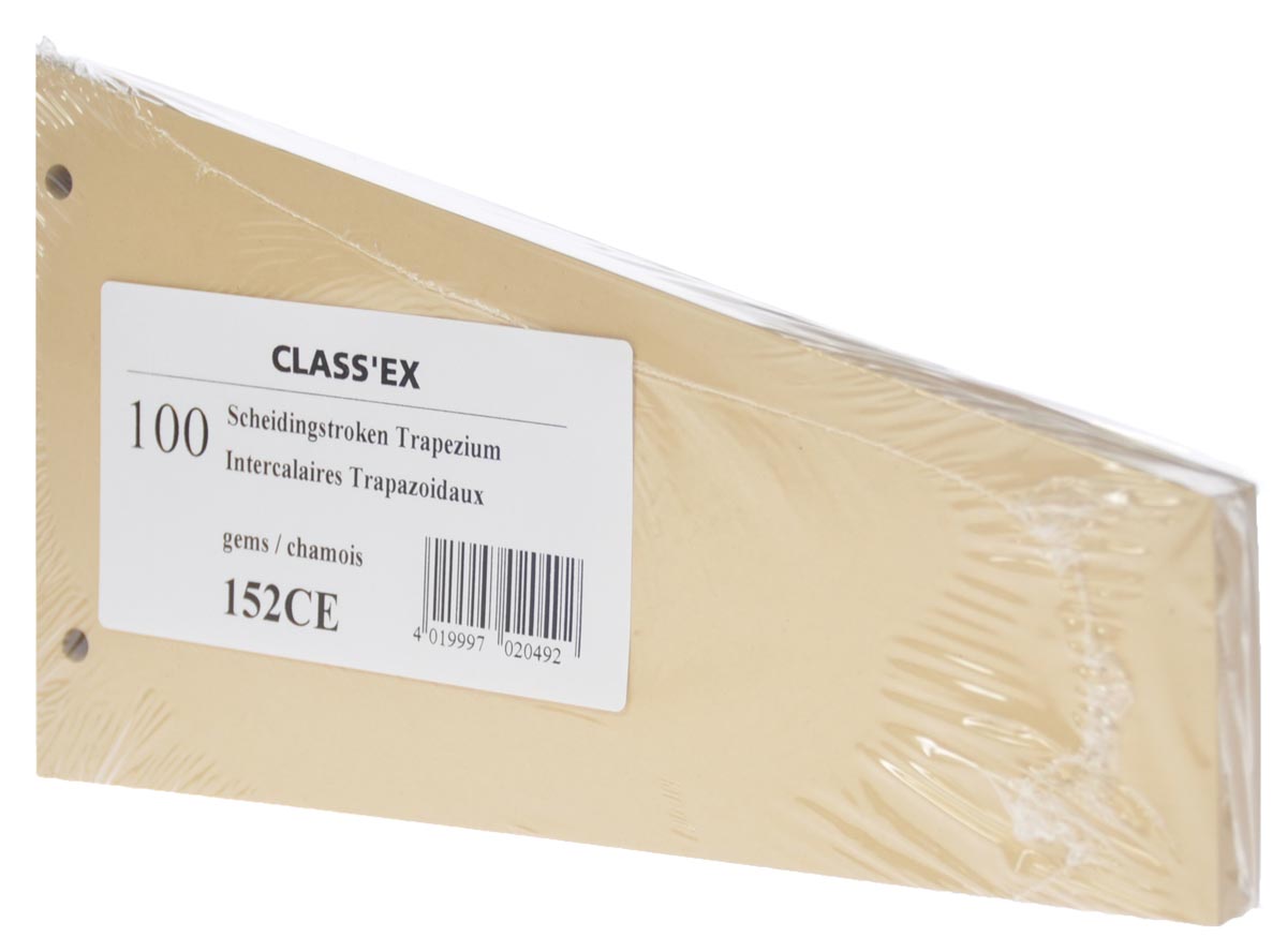 Classex Trapezium Verdeelstroken Beige Pak Van 100 huismerk kopen in de aanbieding Classex Trapezium Verdeelstroken Beige Pak Van 100 huismerk kopen in de aanbieding