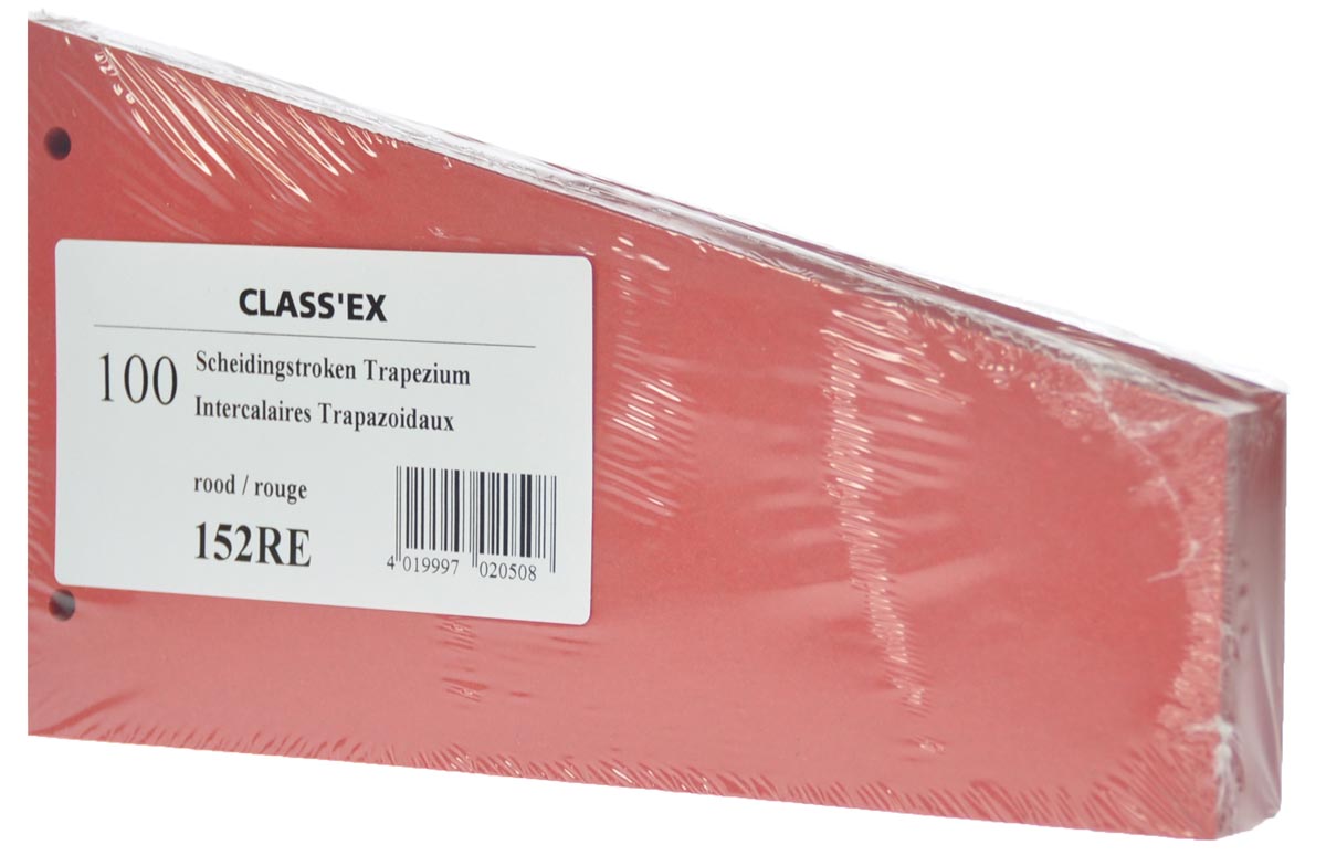 Classex Trapezium Verdeelstroken Rood Pak Van 100 huismerk kopen in de aanbieding Classex Trapezium Verdeelstroken Rood Pak Van 100 huismerk kopen in de aanbieding