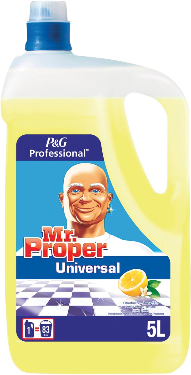 Mr. Proper allesreiniger, citroen, fles van 5 liter afbeelding
