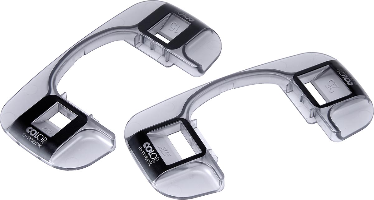 Colop lintgeleider set voor e-mark, breedte 15 en 25 mm Colop lintgeleider set voor e-mark, breedte 15 en 25 mm