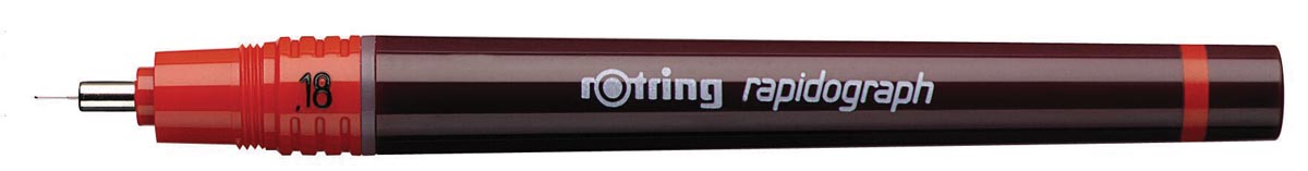 Rotring tekenpen Rapidograph 0,18 mm Rotring tekenpen Rapidograph 0,18 mm