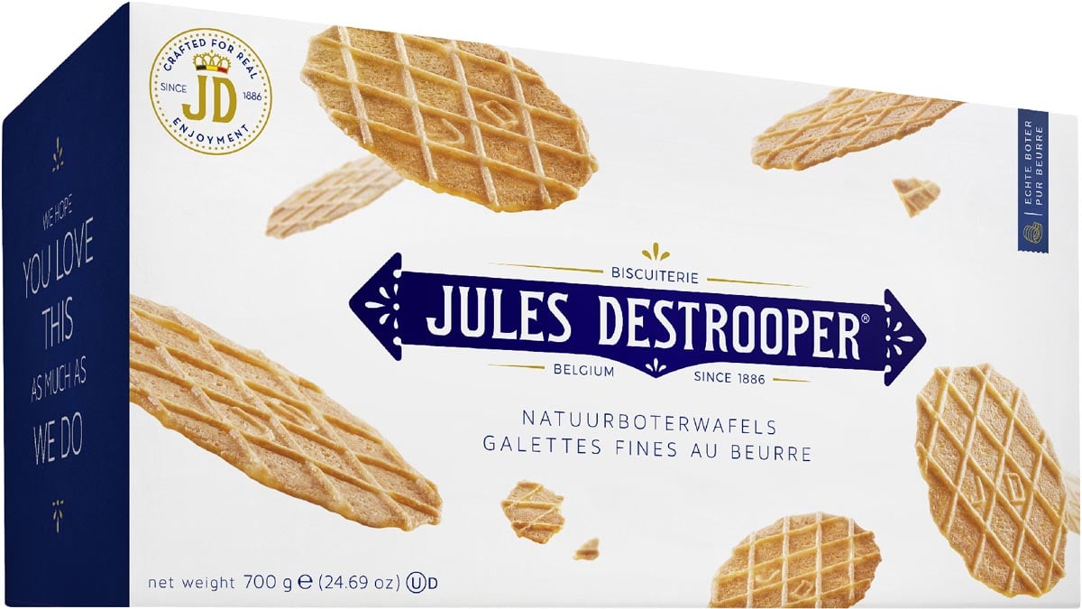 Jules Destrooper boterwafels, doos van 700 g afbeelding