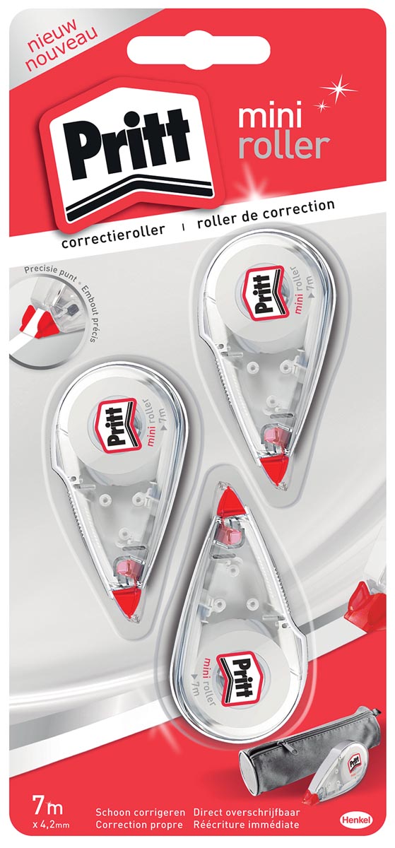 Pritt correctieroller Mini 2 + 1 op blister Pritt correctieroller Mini 2 + 1 op blister