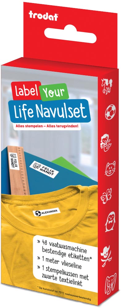 Trodat navulkit voor Label Your Life textiel-stempel, Nederlands