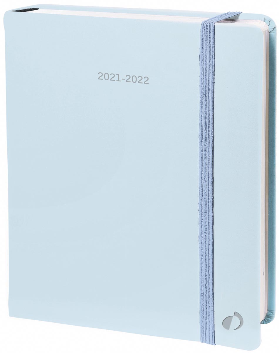 Quo Vadis kantooragenda Plan Day Pastel, pastelblauw, 2022 Quo Vadis kantooragenda Plan Day Pastel, pastelblauw, 2022