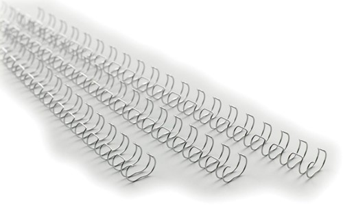 GBC MultiBind draadruggen, doos van 100 stuks, 6 mm, zilver