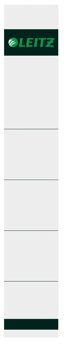 Leitz rugetiket ft 190 x 32 mm grijs, pak van 10 stuks