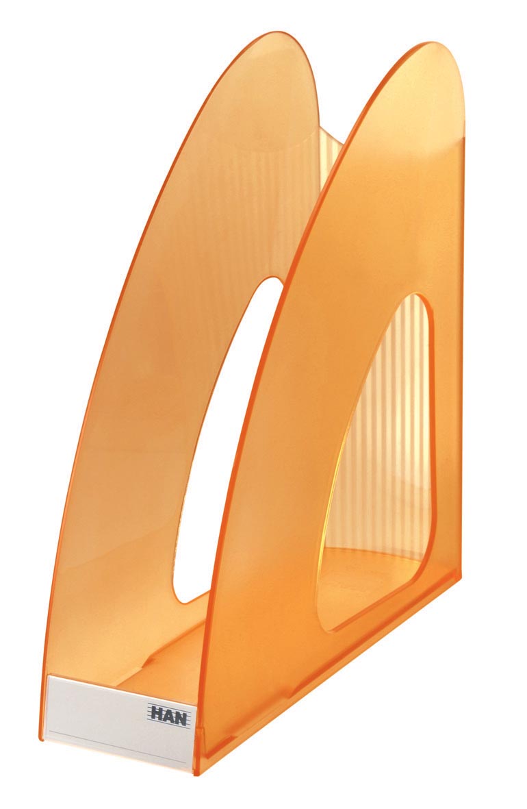 Han tijdschriftenhouder Twin transparant oranje