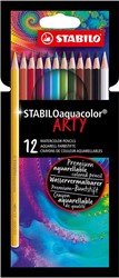 STABILOaquacolor kleurpotlood ARTY, etui van 12 stuks, assorti