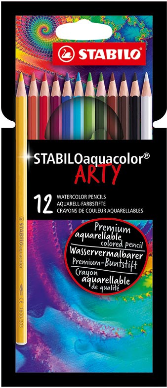 STABILOaquacolor kleurpotlood ARTY, etui van 12 stuks, assorti